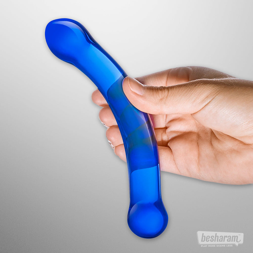 Glas 6" Curved G-Spot Dildo-IMbesharam.com