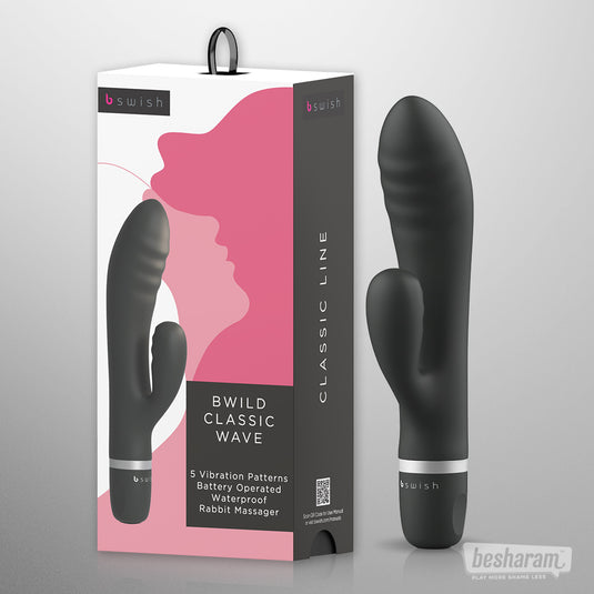 B Swish BWild Classic Wave Bunny Vibrator-IMbesharam.com