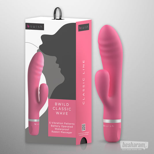 B Swish BWild Classic Wave Bunny Vibrator-IMbesharam.com