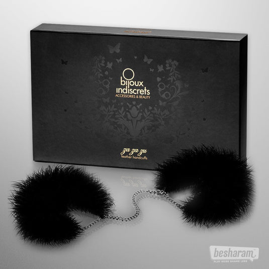 Bijoux Indiscrets Za Za Zu Feather Handcuffs-IMbesharam.com