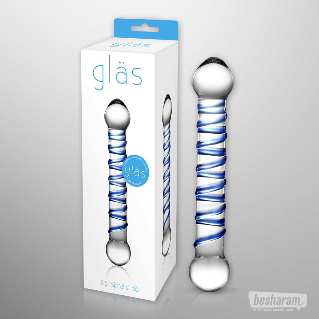 Glas 6.5&quot; Spiral Dildo