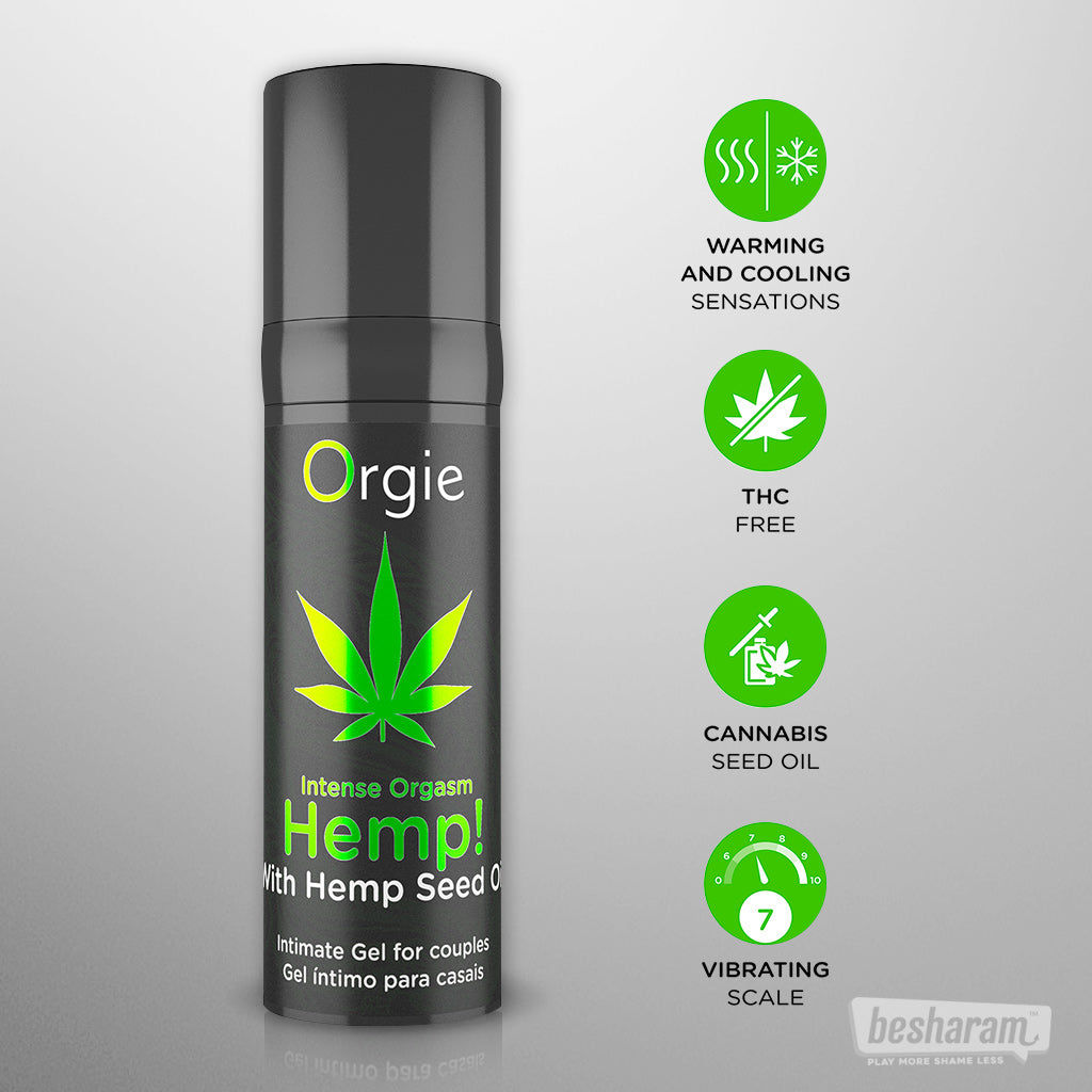 Orgie Hemp! Intense Orgasm Intimate Gel