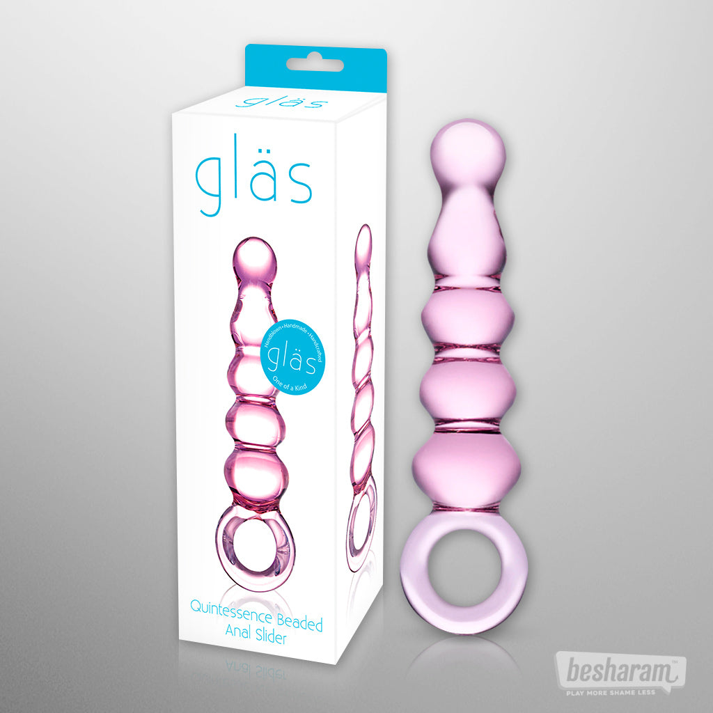 Glas Quintessence Beaded Anal Slider