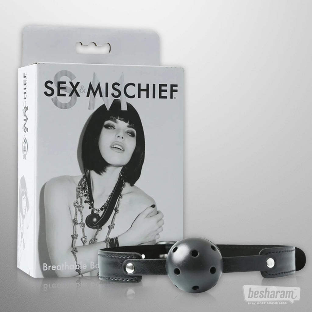 Sex & Mischief Breathable Ball Gag-IMbesharam.com