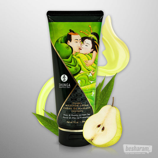 Shunga Kissable Pear Massage Cream-IMbesharam.com