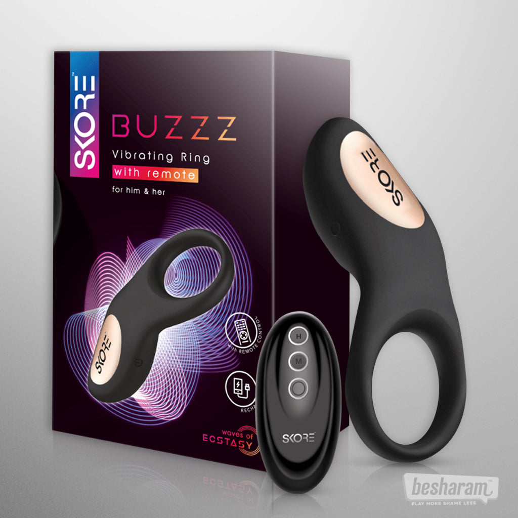 Skore Buzz Rechargeable Vibration Ring for Him & Her-IMbesharam.com