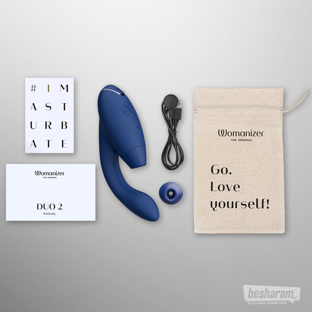 Womanizer Duo 2 Double Stimulation Vibrator-IMbesharam.com