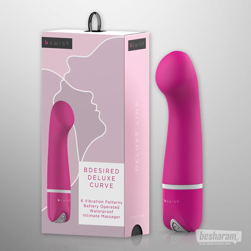 B Swish Bdesired Deluxe Curve G-Spot Vibrator-IMbesharam.com
