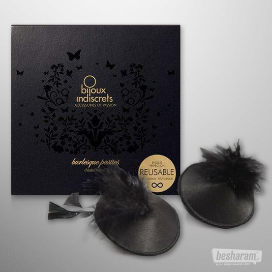 Bijoux Indiscrets Burlesque Feather Pasties-IMbesharam.com