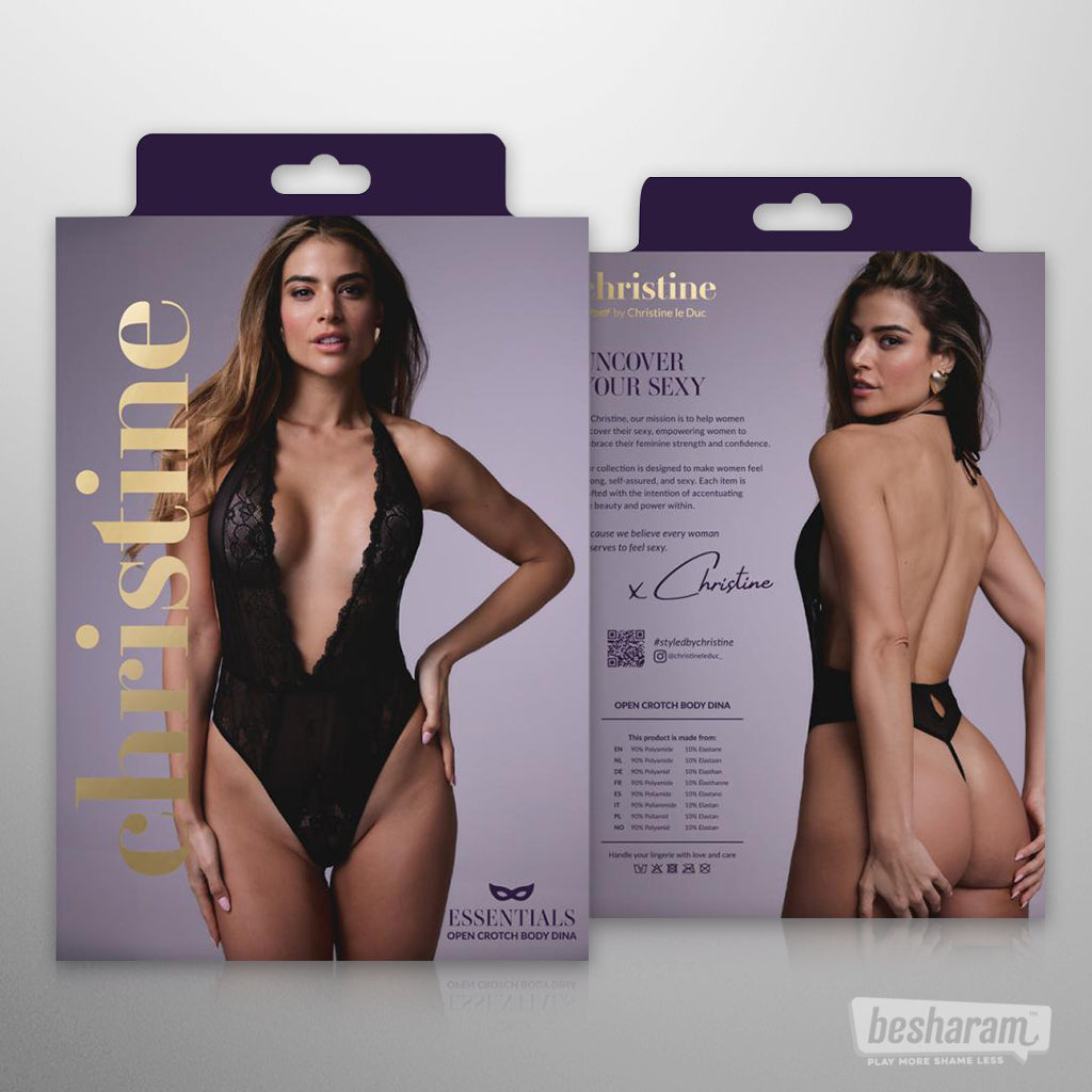 Christine Dina Crotchless Teddy-IMbesharam.com