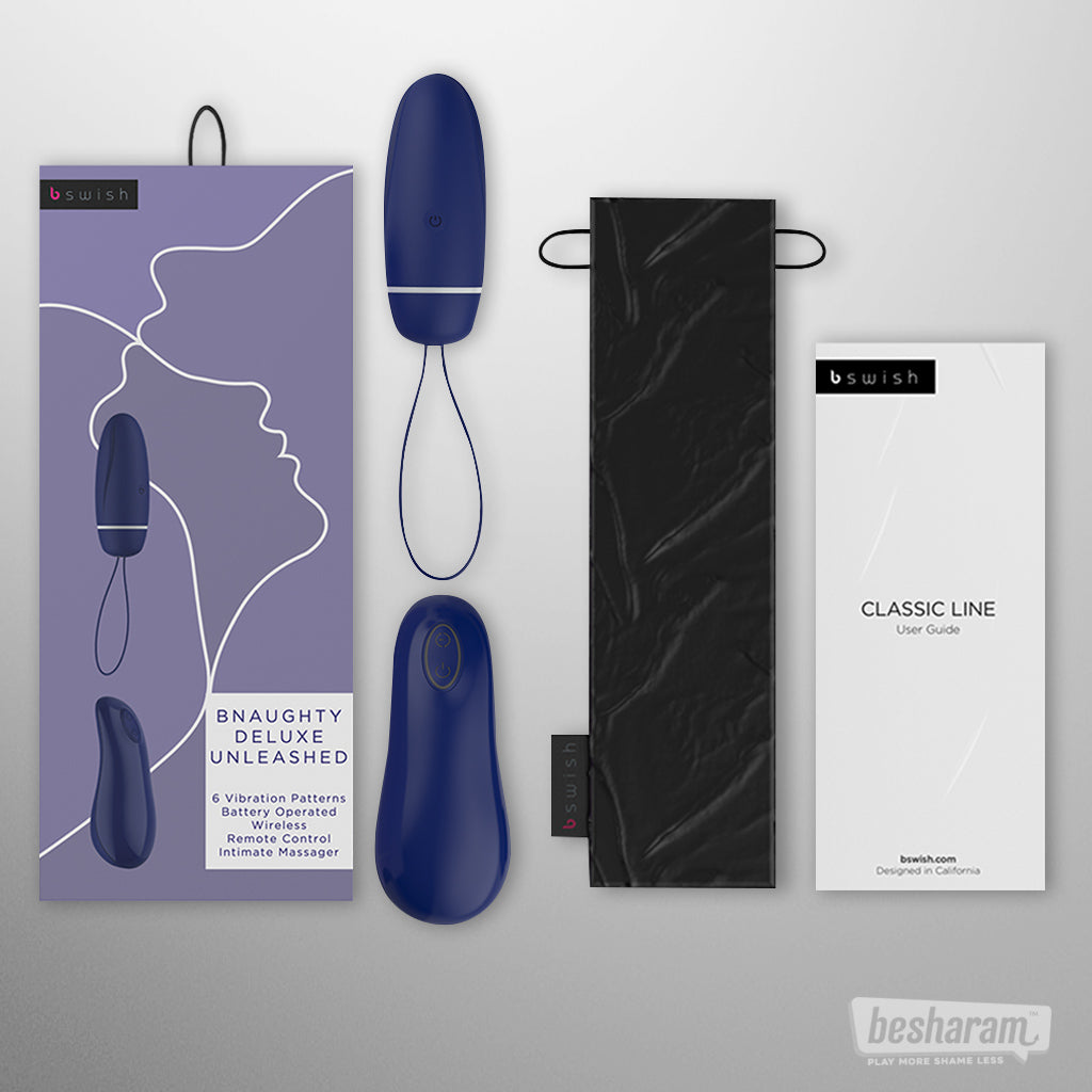 B Swish Bnaughty Deluxe Unleashed Egg Vibrator-IMbesharam.com
