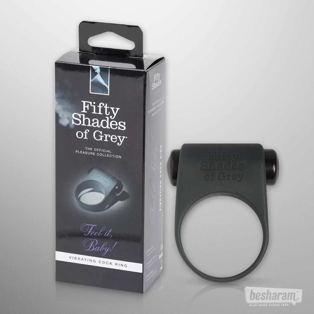 Fifty Shades Of Grey Feel It Baby Vibrating Cock Ring-IMbesharam.com