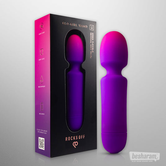 Rocks Off Glo-Girl Wand Massager-IMbesharam.com