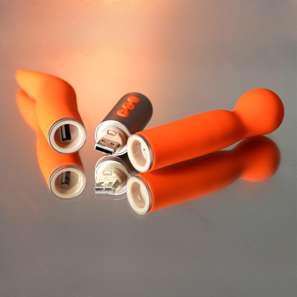 Discreet Coral 2-in-1 Vibrator w Interchangeable head-IMbesharam.com