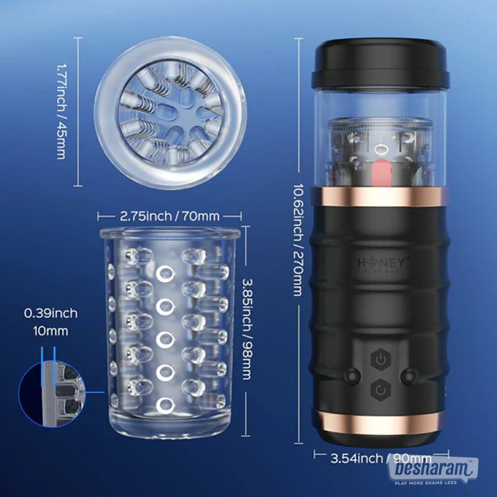 Automatic Thrusting + Rotating Masturbator-IMbesharam.com