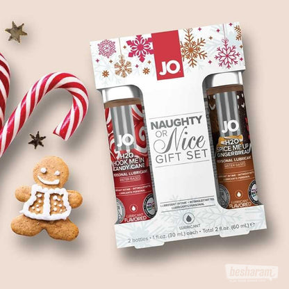 JO® Naughty or Nice Flavored Lubes Set