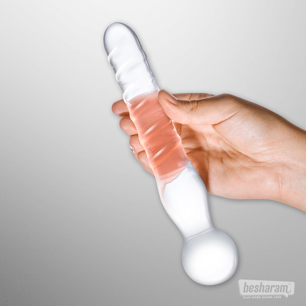 Glas Joystick Clear Dildo