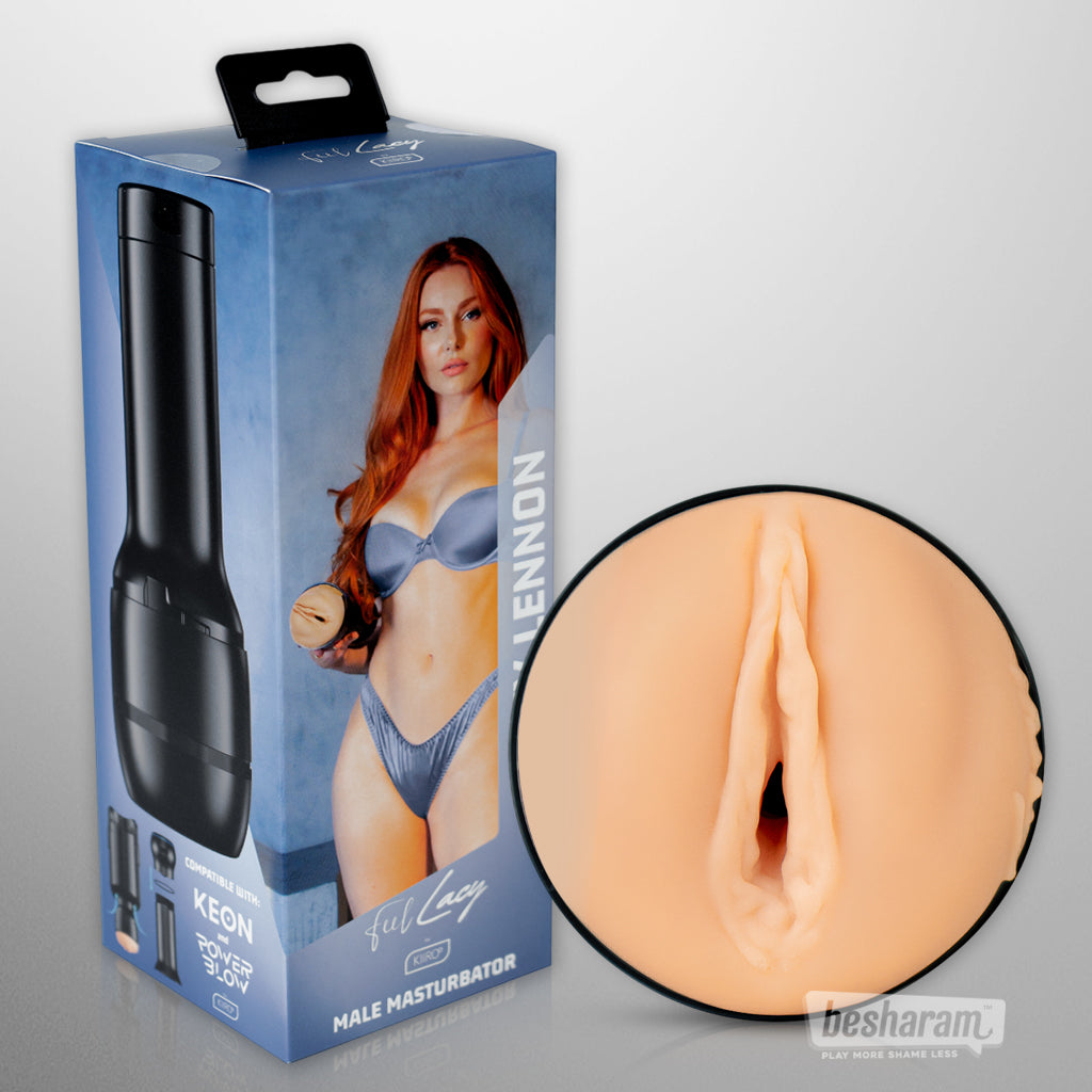 Kiiroo Feel Lacy Lennon male masturbator with retail box packaging