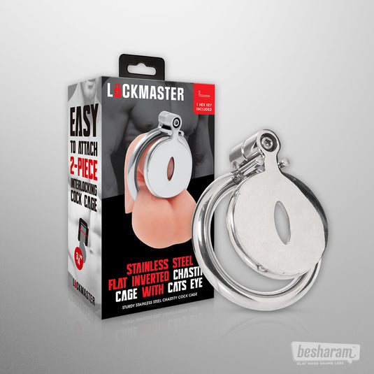 Lockmaster Flat Cats Eye Chastity Cage