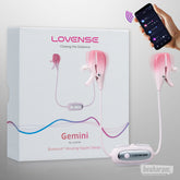 lovense gemini app controlled vibrating nipple clamps for men and women