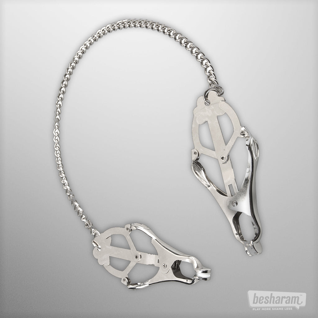 Lux Fetish Japanese Clover Nipple Clamps-IMbesharam.com