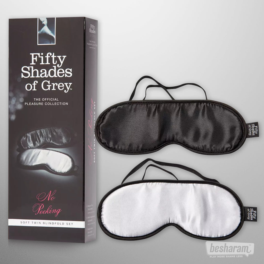 Fifty Shades of Grey No Peeking Blindfolds Set-IMbesharam.com