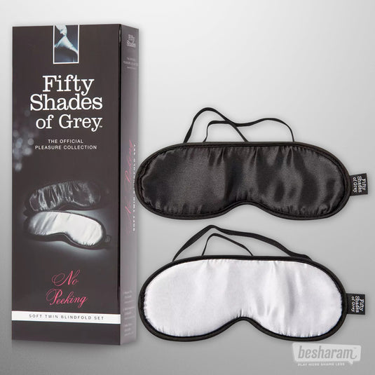 Fifty Shades of Grey No Peeking Blindfolds Set-IMbesharam.com