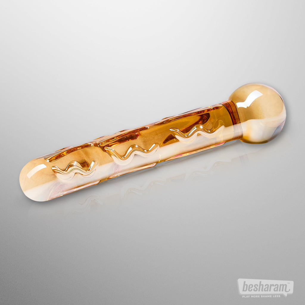Glas Orange Tickler Dildo-IMbesharam.com