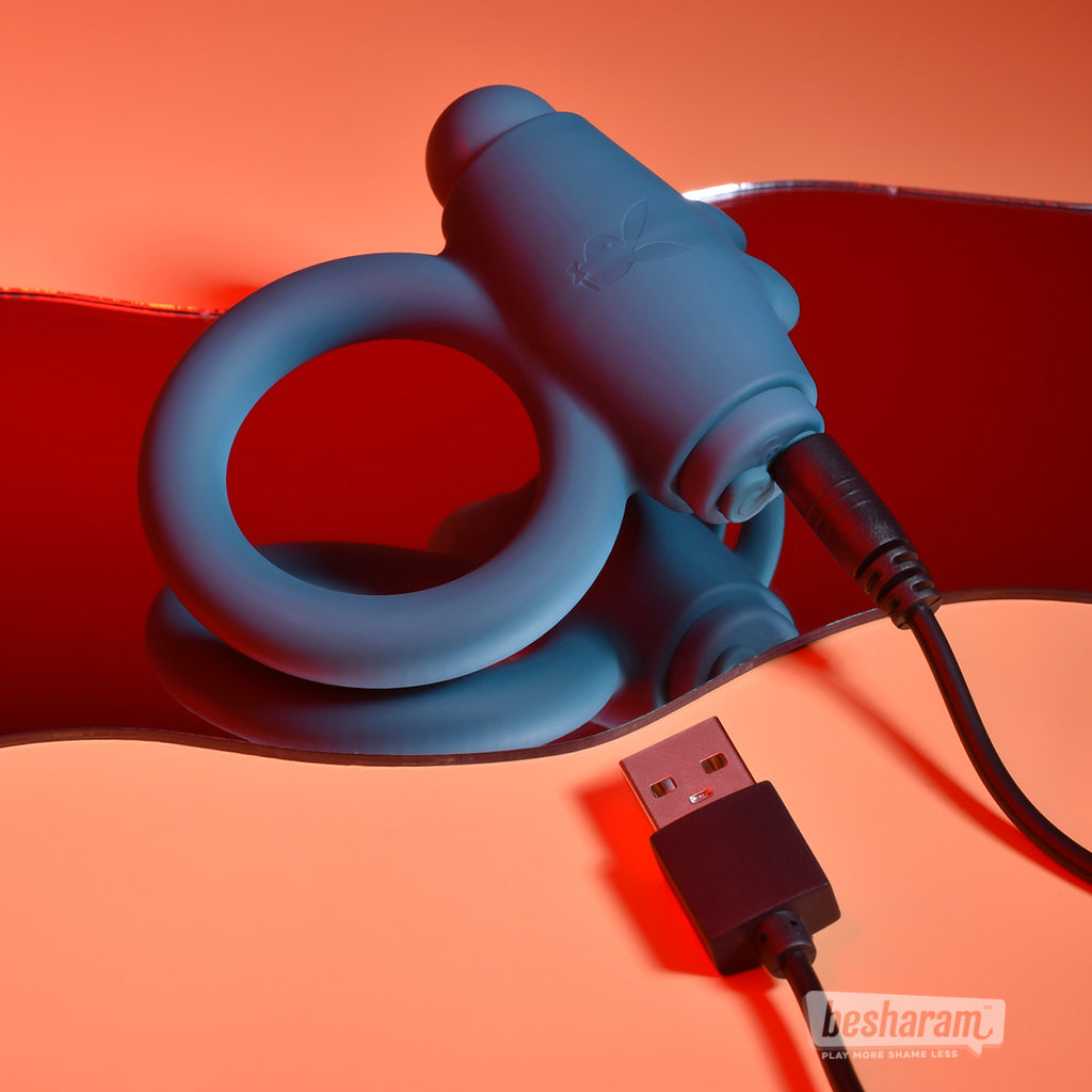 Playboy Bunny Buzzer Vibrating Cock Ring