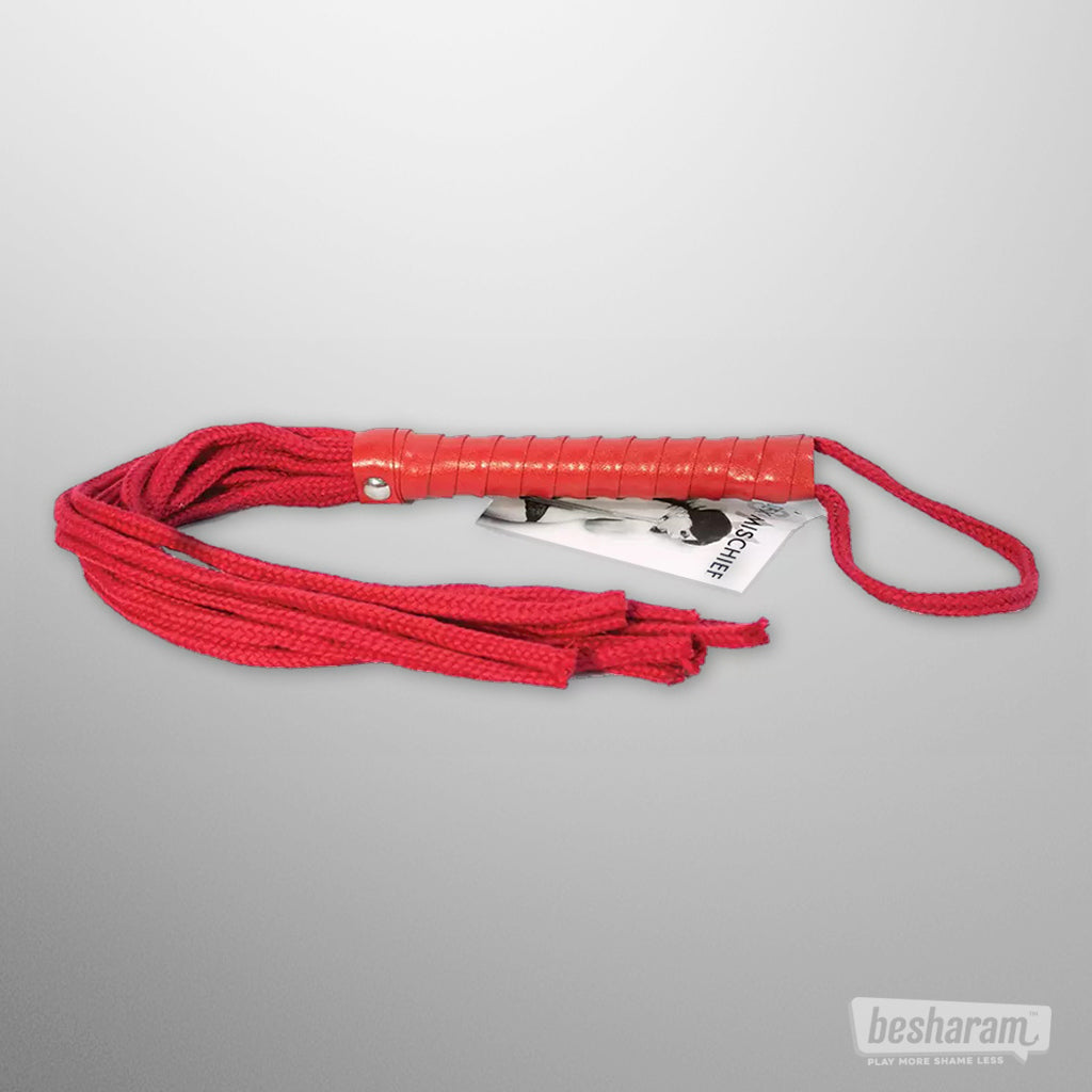 Sex & Mischief Red Rope Flogger-IMbesharam.com