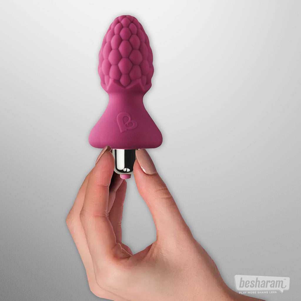 Rocks Off Ass-Berries Vibrating Butt Plug