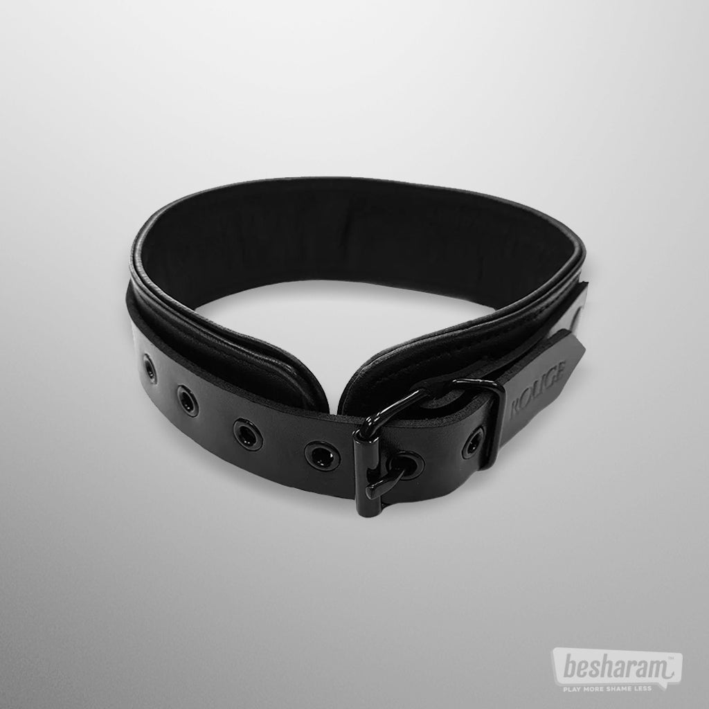 Rouge Leather Collar-IMbesharam.com