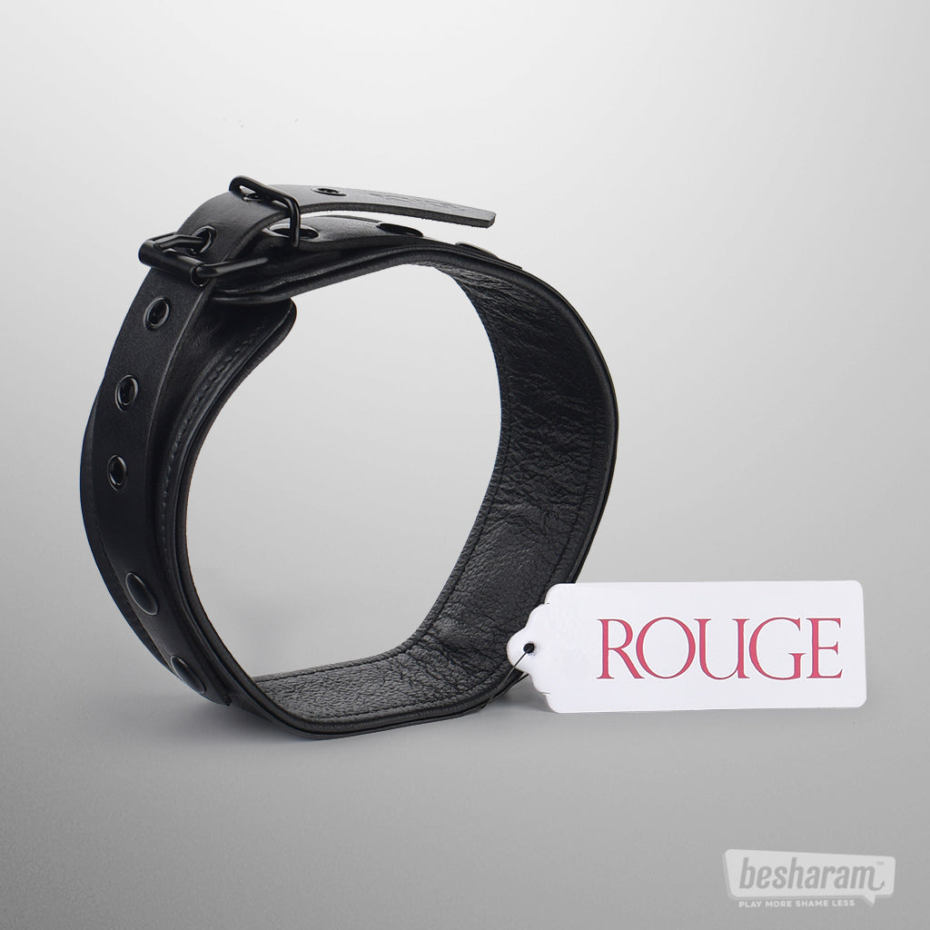 Rouge Leather Collar-IMbesharam.com