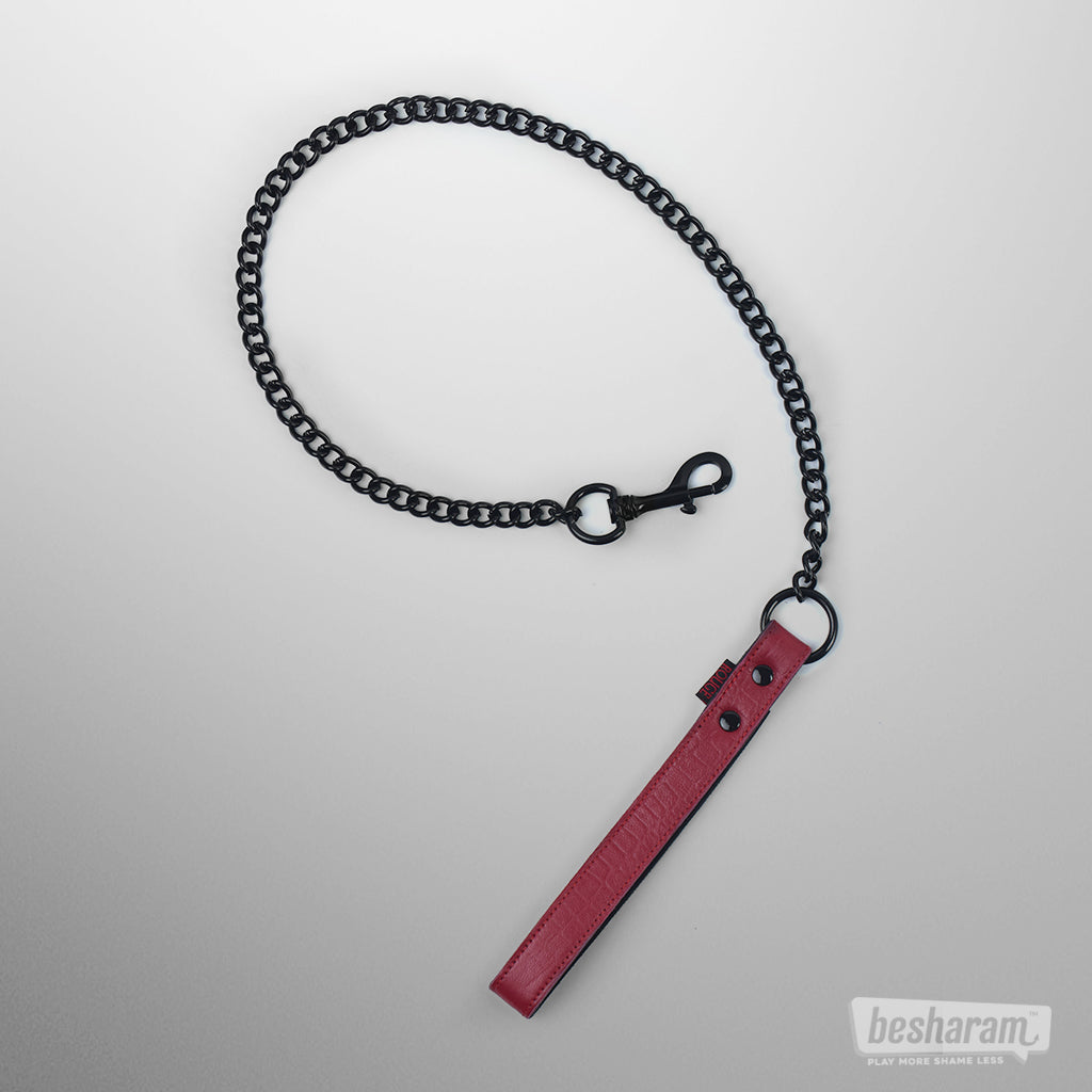 Rouge Leather Lead-IMbesharam.com