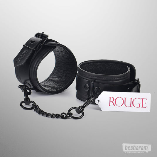 Rouge Leather Handcuffs-IMbesharam.com