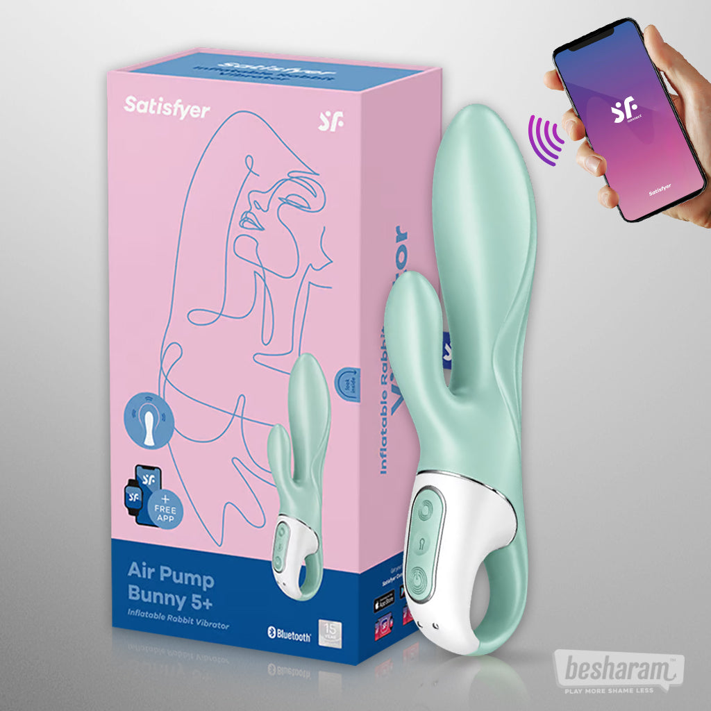 Satisfyer Air Pump Bunny 5+ App Controlled Vibrator-IMbesharam.com