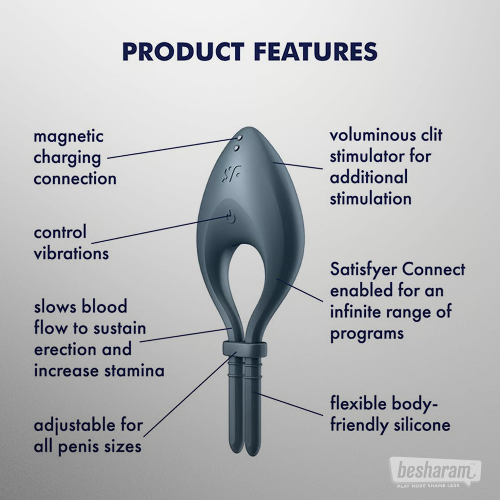Satisfyer Bullseye App Controlled Cock Ring-IMbesharam.com