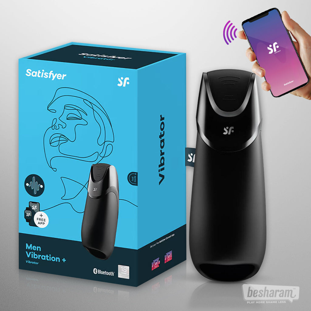 Satisfyer Men Vibration+ App Controlled Masturbator-IMbesharam.com