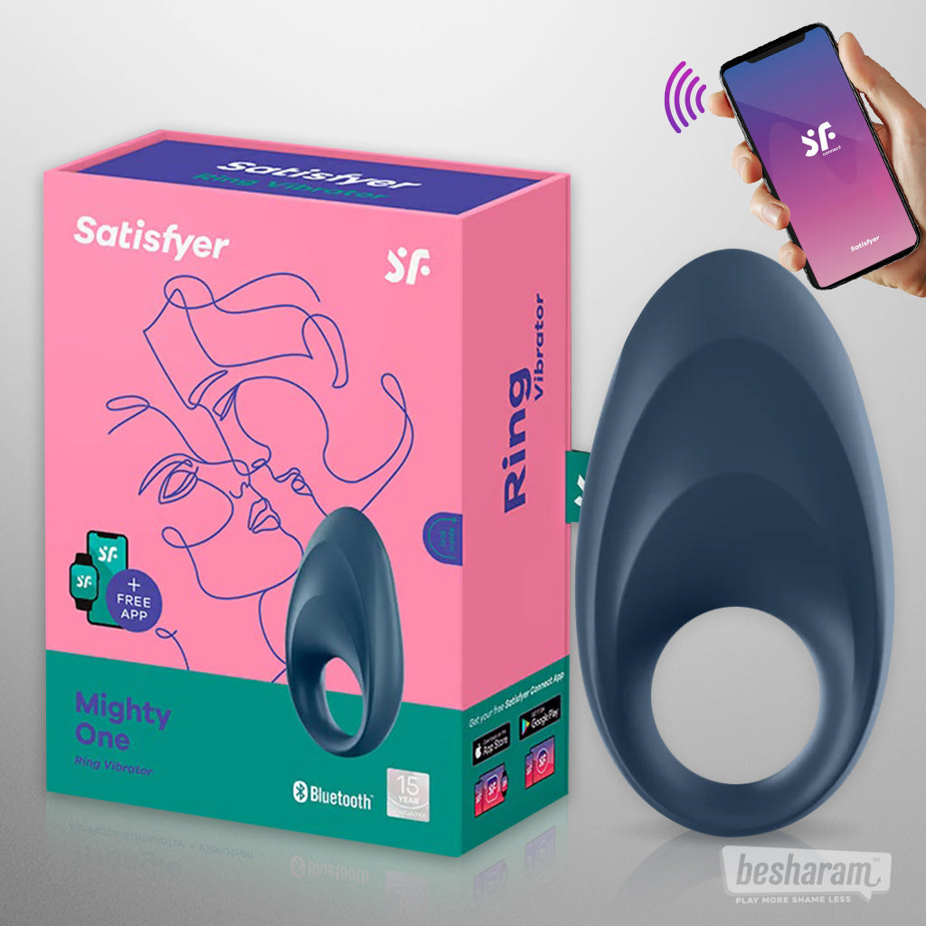 Satisfyer Mighty One - App Controlled Cock Ring-IMbesharam.com