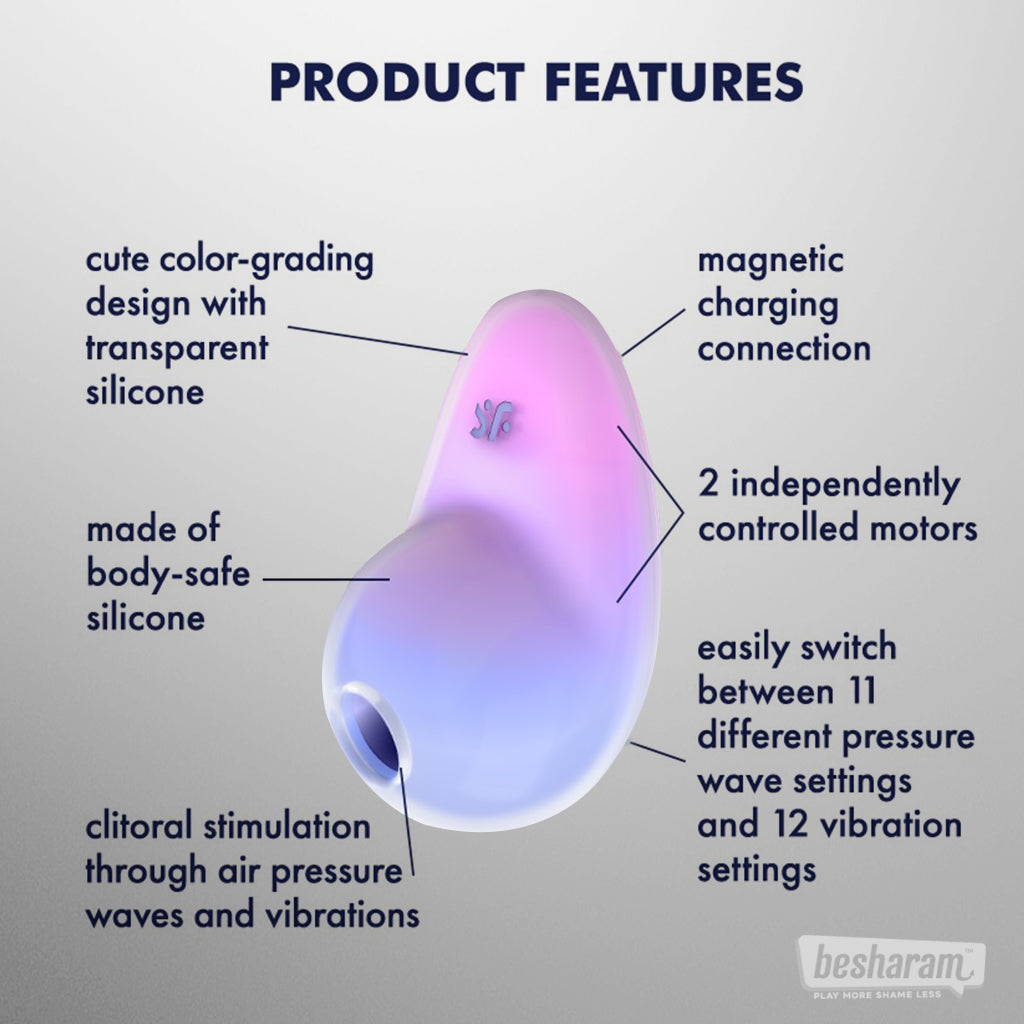 Satisfyer Pixie Dust Suction + Vibration Massager-IMbesharam.com