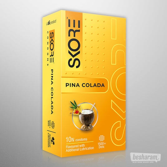 Skore Pina Colada Condoms (Pack of 10)-IMbesharam.com