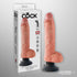 King Cock 10" Vibrating Cock with Balls Beige Unboxed