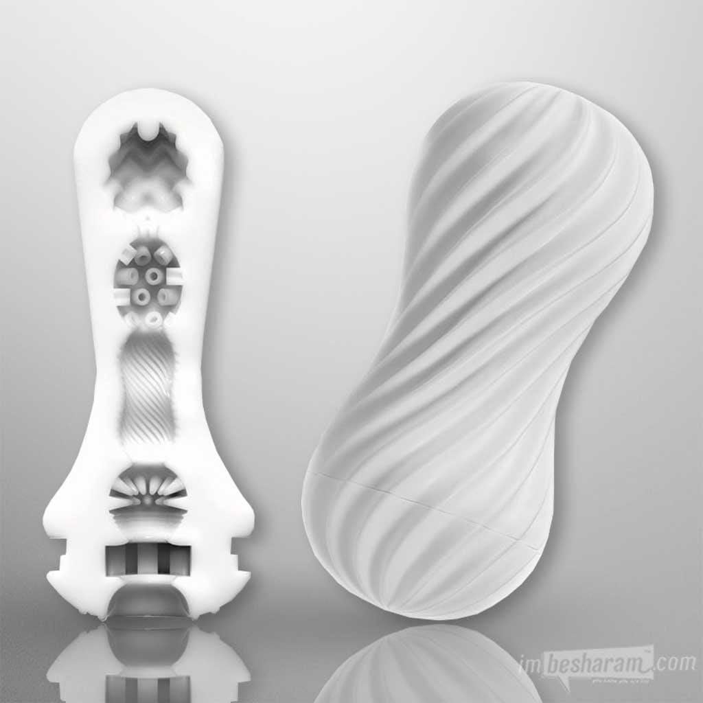 Tenga Flex Reusable Masturbator White Interior