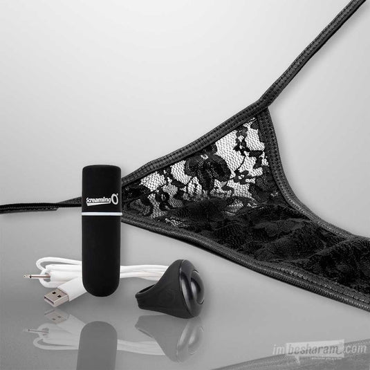 My Secret Screaming O® Charged Remote Control Panty Vibe Black
