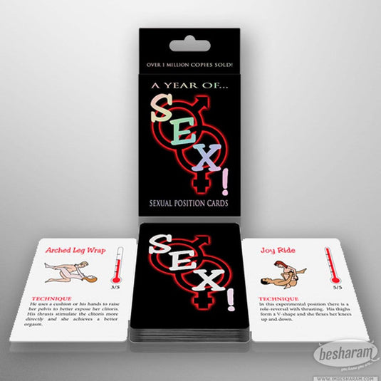 A Year of Sex! Sexual Position Cards-IMbesharam.com
