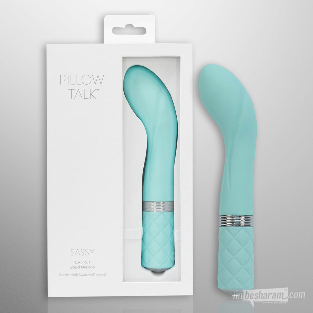 BMS Swarovski Sassy G-Spot Vibrator Teal Unboxed