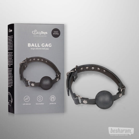 EasyToys Large Silicone Ball Gag Unboxed