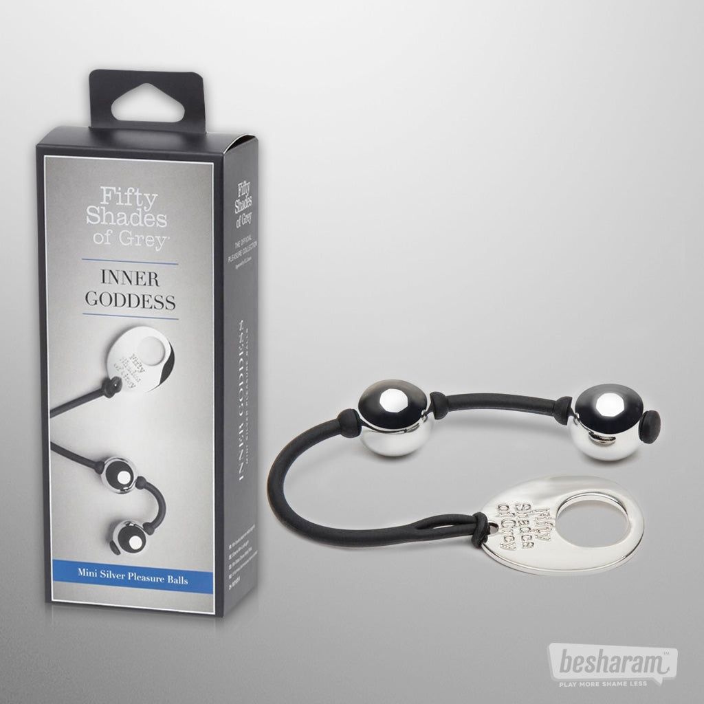 Fifty Shades of Grey Mini Silver Pleasure Balls-IMbesharam.com