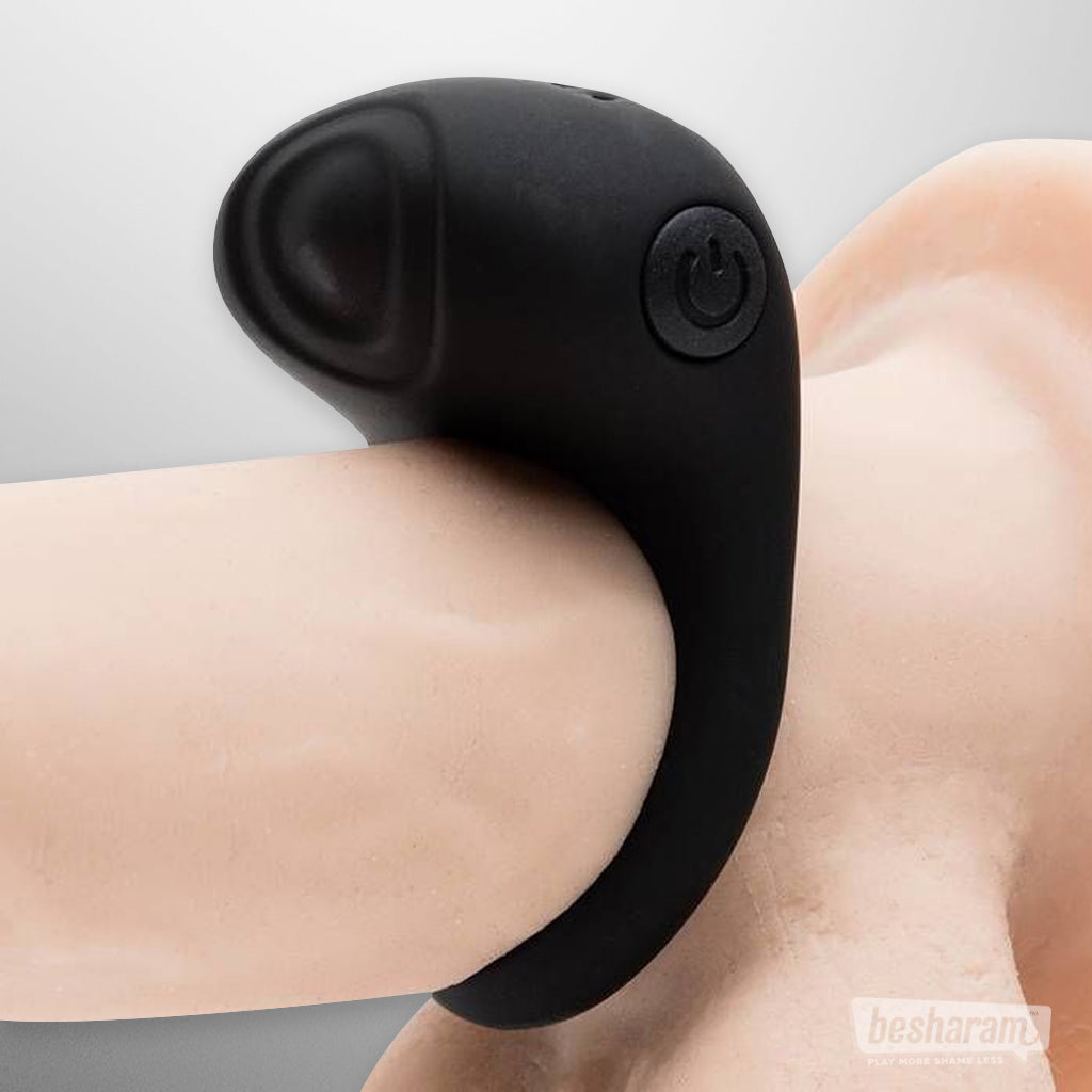 Fifty Shades of Grey Sensation Rechargeable Vibrating Love Ring Inserted