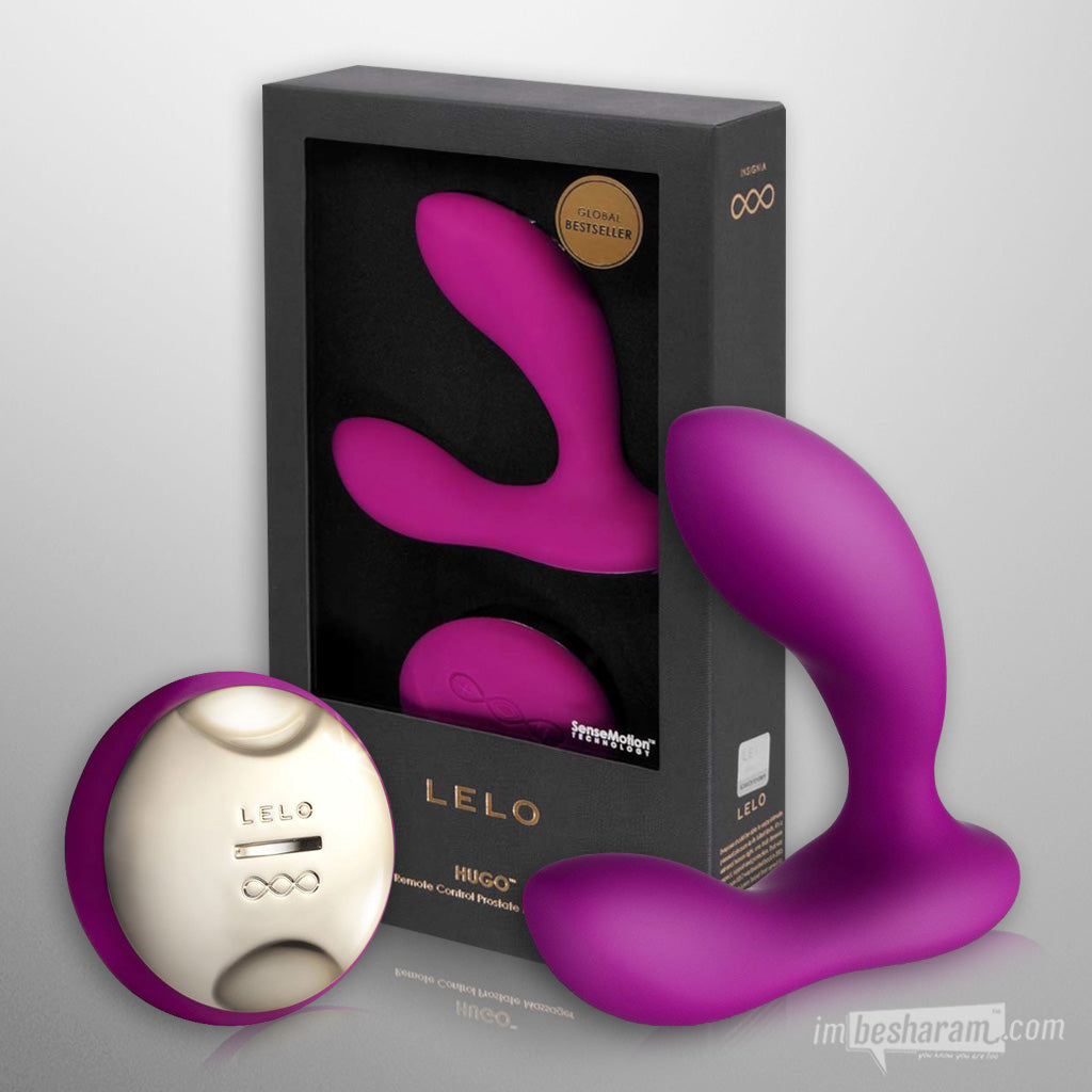 LELO Hugo Wireless Prostate Massager Deep Rose Unboxed